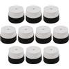 EVWGNPQRV Nastro per impugnatura da racchetta, Nastro overgrip con impugnatura for racchetta da tennis, bianco/nero/multicolore, 10/25/60 pezzi(White 10pcs)