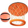 Generisch Canestro da basket per interni, giochi con rete e palla, canestro da basket pieghevole da parete, per bambini, ragazze, adolescenti, adulti, famiglie, casa, camera da letto, soggiorno, camera dei