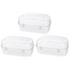 CNAFGBGG Custodia per maschera per immersione Custodia per maschera per boccaglio per immersione antipolvere Occhialini da nuoto per adulti Bambini 3 pezzi.