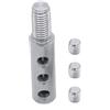 FortunateSweet Tappo a sfera per cavo macchina da palestra, connettore in acciaio inossidabile per funi metalliche da 5-6 mm, sistema di puleggia per allenamento con i pesi (M-12)