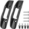 Qualoramall per kayak Paddle Holder Deck Mounted Clip con Viti per Canoa Barca Conservazione Sicuro Remo Keeper Nero