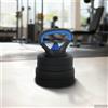 Ziaphsol Set di manubri corti 4 in 1, 20 kg, regolabili, con disco, impugnatura, barra e supporto per allenamento con forza, allenamento a casa e in palestra, nero e rosso