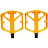 ZUZZEE Pedali per bici leggeri con cuscinetto DU, piattaforma antiscivolo in lega di alluminio per mountain bike e ciclismo su strada (arancione)