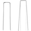 ZRHWSPD Picchetti Giardino 10 pz Chiodi da Giardinaggio a Forma di U Mucchi di Recinzione Perni for Tappeto erboso Zincato Paesaggio Fisso Barriere infestanti Copertura del Terreno