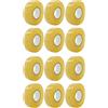 Tuminita Confezione da 12 Nastri Trasparenti da Hockey Rotolo di Nastro Multiuso Parastinchi Rotolo di Nastro Adesivo per Articoli Sportivi 2,4 cm x 28 M per Hockey