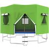 Generic Tenda per trampolino | Schermo per flusso d'aria antivento anti-UV per este
