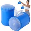 Générique 2 x Borsa Per Sollevamento Pesi Riempita D'Acqua 5 KG-Set di manubri Per L'Acqua, Aiuti Di Fitness Blu Portatili, Allenatore Di Resistenza Regolabile | Strumento Di Allenamento Durevole Per