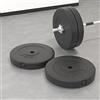 Ziaphsol 2 dischi per manubri, 30 kg, rivestimento in plastica nera, diametro 39 cm, foro 2,7 cm, per bilanciere, allenamento muscolare, casa e studio