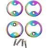 ZUZZEE Piastre di rinforzo per pedali della bicicletta per Wahoo e per tacchetti Speedplay, in metallo ad alta resistenza, diametro 38 mm, set da 4 pezzi (G)