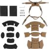 Peminkoo Kit Sistema di Sospensione Cuscinetti Interni Casco Wendy 3.0 Tactical Team Wendy Casco Appeso mentoniera Accessori Casco Airsoft (Kahki)