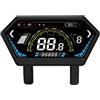 ZUZZEE Ebike Display LCD 4.5 Pollice Interfaccia Colorata Connettore Impermeabile 24V-72V Compatibile con OMD2 Protocollo per Ciclismo Computer