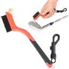 Generisch Spazzola da golf - Strumento ergonomico portatile per la pulizia delle scanalature per golf, per campo, allenamento, esercizio, cortile, giardino, sport, movimento, donne, uomini