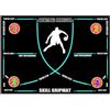 Générique Basket Ball - Dribbling in gomma 120 x 80 cm, imbottito ammortizzante gli urti, pratica del basket, migliora la fiducia e l'agilità | allenamento
