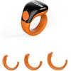 MuchLuckystar Smart Tasbih Ring Contatore elettronico per preghiera Zikr impermeabile App collegato 99999 Capacità di ricarica magnetica 18-22 mm (arancione)