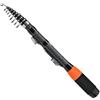 ZUZZEE Ultra portatile per mini canna da pesca 30,5 cm retrattile a 180 cm in fibra di vetro Rock Pole con comoda impugnatura EVA