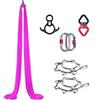 Generic Amaca aerea da yoga, amaca ad aria per yoga e danza acrobatica, kit altalena per yoga aereo, con materiale di seta resistente, per allenamento a casa e lezioni di yoga