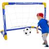 Generico Portable soccer goal with target net and pump for backyard practice, accura