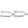 WAHEWUD Speroni Stretti cromati da Ragazza per Donna, speroni equestri per Principianti robusti in Lega di Zinco cromata, Oro Argento, 13 x 8 x 2 cm (Oro)
