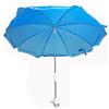 Bemonew Ombrello per sedia a sdraio da spiaggia con morsetto, clip on per blocco UV rivestito in argento, paralume per piscina e campeggio, 80 cm (blu)
