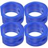 iplusmile 4 Pezzi Protezione per Catena di Bicicletta in Gomma Blu Antiurto per Forcella Posteriore, Accessorio Facile da Rimuovere per Bici da Corsa