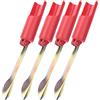 CHICIRIS Supporto Inserito a Terra per Canna da Pesca Pieghevole da 32 Cm Accessorio per Attrezzatura Rossa per Impieghi Gravosi per la Pesca a Spinning e Casting 4 Pezzi (32 x 4,5 x ,5 cm)