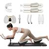 Generic Spine Twist Trainer per attivazione del core, stretching delle gambe e allenamento della vita, timer digitale, capacità di 99,8 kg, attrezzatura da palestra regolabile in altezza su 3 livelli