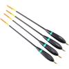 Drawup Set di 4 galleggianti da pesca in balsa per pesca alla carpa, cavedano, lago, acqua ferma, 24-26 cm