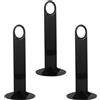 CHILDWEET Porta per Dischi da Calcio 3pezzi in Pp Nero Organizzatore per Attrezzatura Calcio Resistente e Semplice per Festa Mondiale