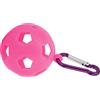 Qqmora Custodia per Pallina da Custodia Morbida in Silicone con Portachiavi per un Facile Trasporto Accessorio per Allenamento da Opzioni Colorate (Rosso roseo)