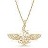 Salia Gold Paris Ciondolo - oro 18 carati - 1,59 gr - simbolo dello Zoroastrismo - valore rifugio - idea regalo - timbro 750 - certificato di autenticità