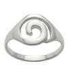 Silverly Anello a Spirale in Argento Sterling per Donna | Anello con Sigillo in Argento 925 | Cinturino Sottile con Design a Spirale Ritagliato | Elegante Design Geometrico Minimalista