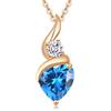 LOUISA SECRET Collana Donna Regalo per Lei Pendente Cuore Infinito da Donna in Argento Sterling 925 con Pietra Portafortuna Collana con Cuore di Fiamma per Mamma,Amica,Compleanno