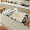 GESAIDES Sfogliatrice Pasticceria Elettrico in Acciaio Inox con Tavola Grande, Macchina per Pasta Sfoglia, Spessore Regolabile, Laminatrice per Pasta per Panetteria, Pizza e Croissant