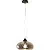 FABAS LUCE 3489-40-126 ELA SOSPENSIONE IN VETRO SOFFIATO COLOR FUME' E27 60W Ø:270 mm