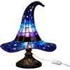 Generic Lampada da tavolo a LED, a forma di cappello da strega, decorazione per lettura, lampada da scrivania, per casa, cucina, camera da letto, comodino, bar, feste, dormitorio universitario