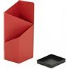 AtZOtOYZJ Portaombrelli verticale Supporto for ombrellone, portaombrelli da interno, for ombrello con bastoncini da passeggio, con vassoio antigoccia in metallo, 20*25*60 cm/rosso ( Color : Red )