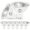 EASYIVY 8 Pezzi Lampadina Alogena GU5.3 12V 50W, Faretti Alogeni MR16 Dimmerabile, 660LM Bianco Caldo 2700K Lampadina Faretto MR16 per Illuminazione della Pista, Illuminazione da Incasso