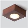 BFFGKGL Faretto da soffitto moderno a LED da 3W in legno per corridoio Faretto quadrato da incasso per camera da letto Faretto da incasso Illuminazione d'accento Faretti direzionali per cucina in legn