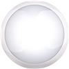 HUBER Lampada da soffitto E27 con sensore di movimento a 360°, IP54, Bianca