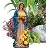 Generic Scultura solare della Madre di Dio - Figura sacra resistente alle intemperie, ornamento floreale luminoso, luce spirituale esterna, arte religiosa | Decorazione tomba terrazza balcone regalo