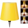 nulmvic - Lampada a Bottiglia Senza Fili, Lampada da Tavolo con Controllo Touch, 3 Temperature di Colore Dimmerabili, Lampada per Bottiglia da Vino per Bar, Ristoranti, Esterni, Decorazione (Giallo)