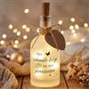 BBTO Luce LED per Bottiglia con Scritta Bottiglia per Decorazioni Bottiglia Luminosa a LED con Frasi per Ragazze Donne Feste di Compleanno e Natale