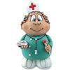 Les Alpes Salvadanaio Infermiera, 20,5cm - Dipinto a Mano in Resina Sintetica - Collezione Funny World Mestieri - 014 99232