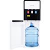 Goddlgjik Distributore elettrico di acqua fredda calda da 500 W, doppia funzione, da pavimento, con 3 uscite d'acqua e carico a pavimento, per casa, ufficio, soggiorno, hotel, appartamenti