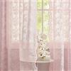 YJ YANJUN Tende in Voile Floreali 72 Drop Coppia Tende in Pizzo Vintage per Finestre Asta Privacy Graziose Reti per Casa Antica Pannelli Tenda per Soggiorno Ufficio 132cm Larghezza x 183cm Drop Rosa