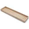 Spetebo Vassoio per candele, rettangolare con bordo alto, 80 x 20 cm, XL lungo naturale, vassoio decorativo in legno, per Natale, Avvento, matrimonio, decorazione