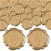 CRASPIRE 50 pezzi di sigilli di cera adesivi decorativi dorati con motivi musicali, adesivi vintage autoadesivi per decorare buste di inviti di matrimonio, feste di compleanno,fai da te e scrapbooking