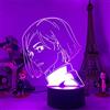 KJsdaADSA 3D Light Anime Kugisaki Nobara Jiu-Jitsu Kaisen Luce notturna a LED per regalo di compleanno Decorazione camera da letto Lampada da tavolo in colore acrilico-Telecomando