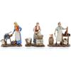 Moranduzzo Tris Mestieri per Presepe da Cm 8 Scala 1:22 - Statuine Presepe Indistruttibili - Stile 700', Pittura Rifinita a Mano, Prodotto Ufficiale, Made in Italy, Scultore M. Landi
