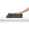 COGAL® - Set Asciugamani 620 gr/mq Modello Ranger Plus - 40x60 cm + 60x100 cm - Spugna 100% Cotone, con Riccio Alto, Morbido e Ultra Assorbente - EARTH GREEN